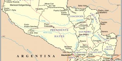 Mapa ng cateura Paraguay 
