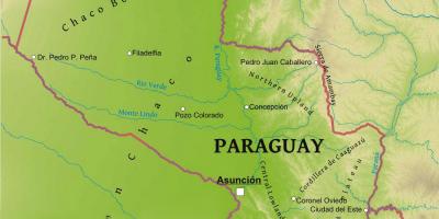Mapa ng Paraguay heograpiya