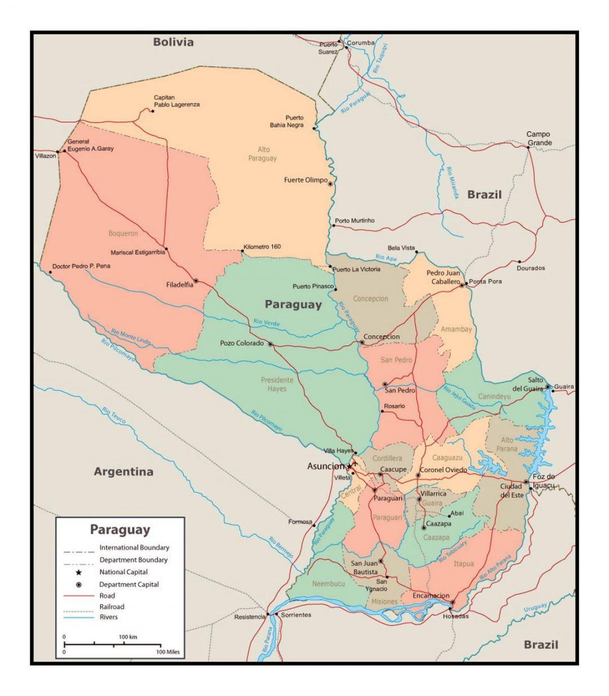 Mapa ng Paraguay