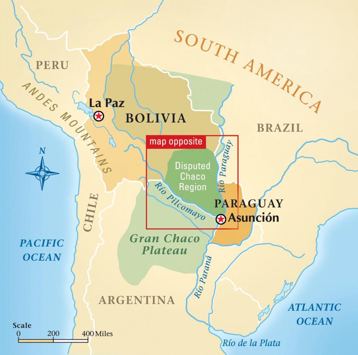 Mapa ng rio Paraguay